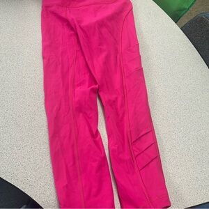 Lululemon 4 Wunder Train  Crop W/ Pockets Running Gym Soft Compression